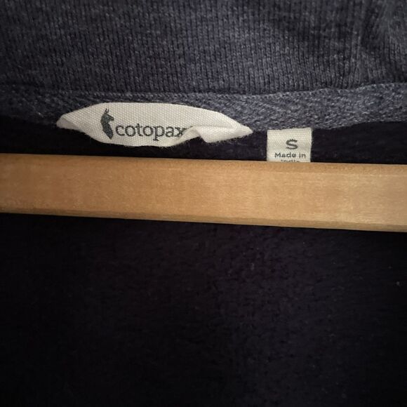 Cotopaxi Full‎ Zip Hoodie Sweatshirt SMALL Colorblock Maritime Brush Blue Rust - Picture 4 of 5